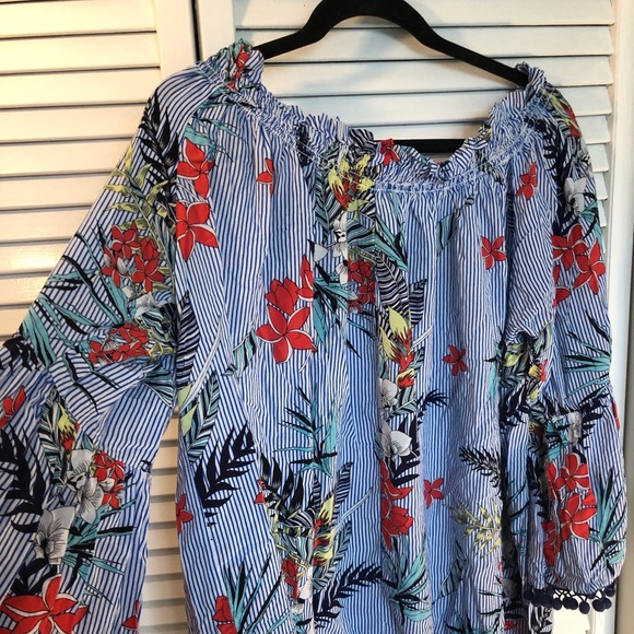 Grand & Greene Bell Sleeve Striped Top - Picture 5 of 5